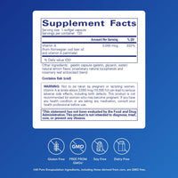 Thumbnail for Pure Encapsulations Vitamin A - 3,000 mcg - from Cod Liver Oil - Immune & Vision Support* - Vitamin A Palmitate Supplement - Non-GMO - 120 Softgel Capsules