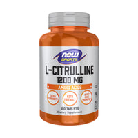 Thumbnail for NOW Foods Sports Nutrition, L-Citrulline, Extra Strength 1,200 mg, Amino Acid, 120 Tablets