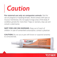 Thumbnail for Zymox Veterinarian Strength Topical Cream with 1% Hydrocortisone for Dogs and Cats, 1oz