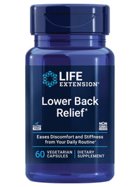 Thumbnail for Life Extension Lower Back Relief, Chinese Chaste Tree, Ginger Extract, for Lower Back discomfort and Occasional Stiffness, Non-GMO, Gluten Free, Vegetarian, 60 Capsules