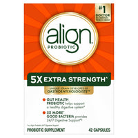 Thumbnail for Align Probiotic, Extra Strength, Probiotics for Women and Men, Probiotics for Men, Probiotic Capsules have 5X CFUs, 42 Capsules