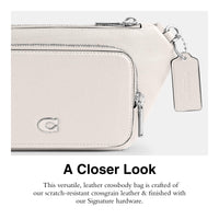 Thumbnail for COACH Belt Bag in Crossgrain Leather, Chalk