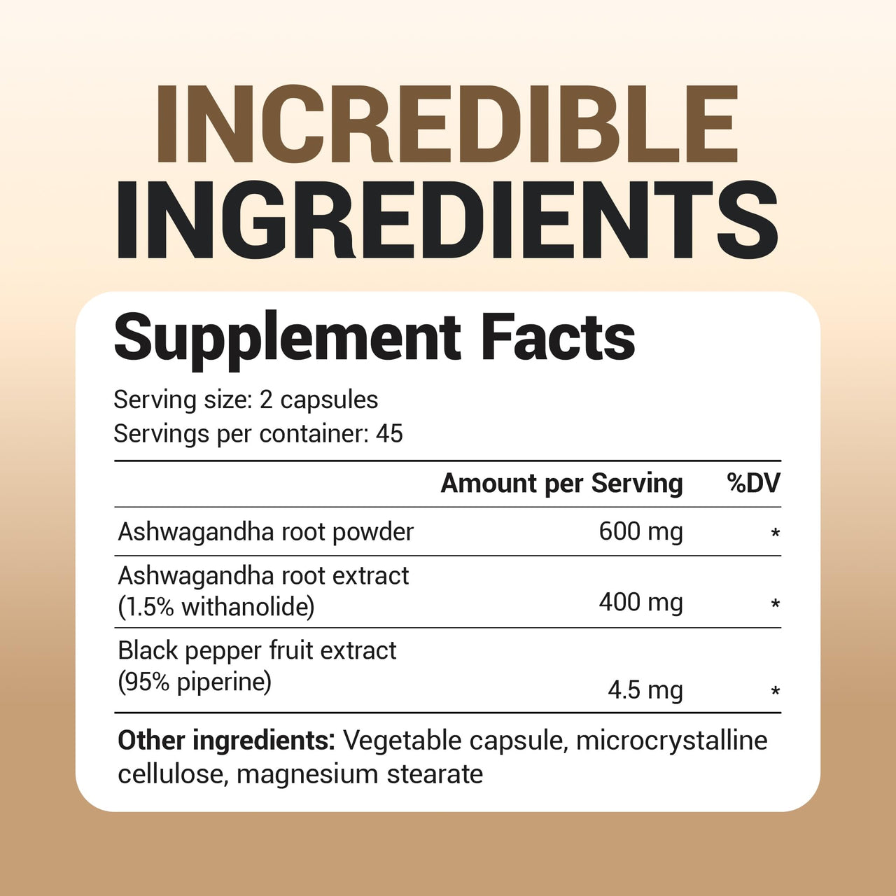 Dr. Berg Ashwagandha Capsules 1000mg - Includes Ashwagandha Root with Black Pepper from Bioperine - Ashwagandha Supplements 90 Capsules