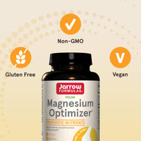 Thumbnail for Jarrow Formulas Magnesium Optimizer, Dietary Supplement, Supports Nerve, Muscle Function and Bone Health, 200 Tablets, 100 Day Supply
