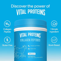 Thumbnail for Vital Proteins, Unflavored Collagen Peptides, 20 Ounce