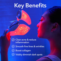 Thumbnail for Dr. Dennis Gross DRx SpectraLite FaceWare Pro – LED Face Mask for Skin Rejuvenation with Dual Red & Blue Light Therapy, FSA HSA Eligible