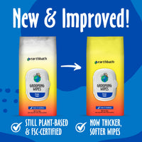 Thumbnail for earthbath, Mango Tango Grooming Wipes - Dog Wipes for Paws and Butt, Best Pet Wipes for Dogs & Cats, Made in USA, Cruelty-Free Dog Cleaning Wipes, Removes Dirt & Dander - 100 Count (1 Pack)