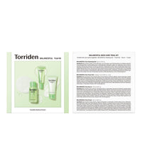 Thumbnail for Torriden BALANCEFUL Cica Trial Kit, 5D Cica Infused Daily Skincare Kit - 4 Step Regimen with Cleansing Gel, Toner Pad, Serum, and Cream | Korean Skin Care Set