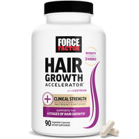Thumbnail for Force Factor Hair Growth Accelerator Multivitamin for Women & Men, with Lustriva, Biotin, Horsetail & Vitamins A, B12, C, D & E for Thicker Hair, Healthier Skin & Nails, 90 Capsules