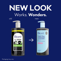 Thumbnail for Biore Deep Pore Charcoal Face Wash, Daily Facial Cleanser for Dirt & Makeup Removal, for Oily Skin, Value Size, 11.45 fl oz