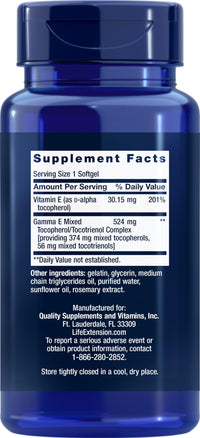 Thumbnail for Life Extension Gamma E Mixed Tocopherols & Tocotrienols 60 Softgels (Pack of 2)