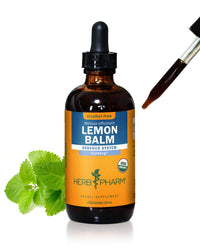 Thumbnail for Herb Pharm Certified Organic Lemon Balm Liquid Extract for Calming Nervous System Support, Alcohol-Free Glycerite, 4 Ounce