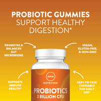 Thumbnail for MRM Nutrition Probiotics Gummies - 2 Billion CFU, Daily Digestive & Immune Support for Women & Men, Supports Microbiome & Gut Health, Gelatin Free, Non-GMO, Vegan & Gluten Free - 30 Servings