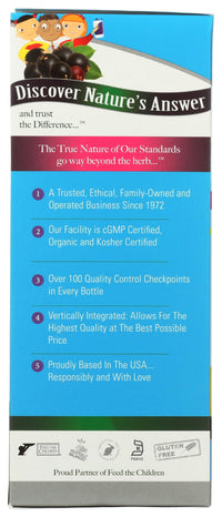 Thumbnail for Nature's Answer Sambucus Kids Formula | 8-Fluid Ounces | Kosher Certified Organic Elderberry Syrup | Great Taste & Gluten-Free | Dietary Supplement | No Artificial Preservatives