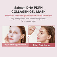 Thumbnail for medicube Jelly Gel Mask with Salmon DNA PDRN Pink Collagen | Overnight Face Mask for Glass Glow Skin | Elasticity, Hydrating, Firming and Moisturizing | Korean Skincare, 28g x 4ea