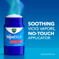 Thumbnail for Vicks VapoStick, Solid Balm, No Mess, Soothing Non-Medicated Vicks Vapors, Easy-To-Use No-Touch Applicator, Quick Dry, Lightweight Skin Feel, 1.25oz x 2
