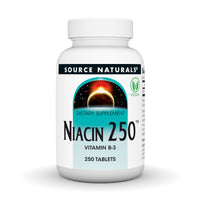 Thumbnail for Source Naturals Niacin 250, Vegan Vitamin B-3 Tablets, 250 Count