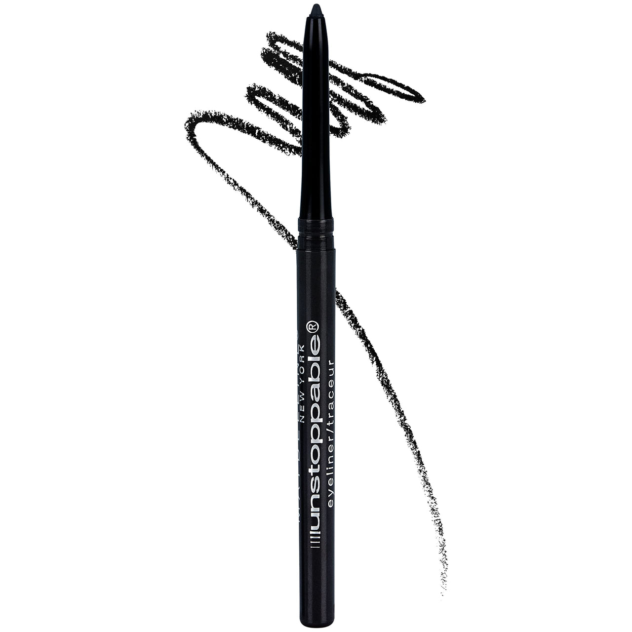 Maybelline Unstoppable Waterproof Mechanical Black Eyeliner Pencil, Easy to Apply, Smooth Glide, Up to 24 Hour Wear, Onyx