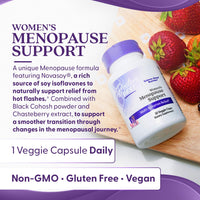 Thumbnail for Doctor's Best Womens Menopause Support (Soy Isoflavone, Black Cohosh, Chaste Tree), Multi-Symptom Relief, Non-GMO, Gluten Free, Vegan 30 Veggie Caps