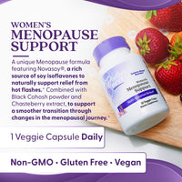 Thumbnail for Doctors Best Womens Menopause Support (Soy Isoflavone, Black Cohosh, Chaste Tree), Multi-Symptom Relief, Non-GMO, Gluten Free, Vegan 30 Veggie Caps