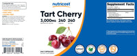 Thumbnail for Nutricost Tart Cherry Extract 240 Vegetarian Capsules for 240 Servings per Bottle - Gluten Free, Non-GMO