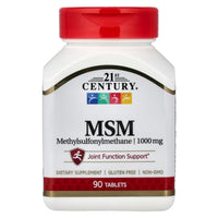 Thumbnail for 21st Century MSM, 1,000 mg, 90 Tablets