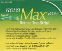 Thumbnail for Nova Max Plus Ketone Test Strips - Box of 10