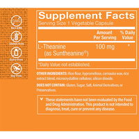 Thumbnail for The Vitamin Shoppe L-Theanine 100MG - Calm Focus, Stress Support & Relaxation, Amino Acid from Green Tea (120 Capsules)