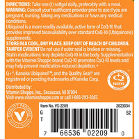 Thumbnail for The Vitamin Shoppe Ubiquinol CoQ-10 200mg - Beneficial for Those Taking Statins – Supports Heart & Cellular Health and Healthy Energy Production, Essential Antioxidant – Once Daily (60 Softgels)