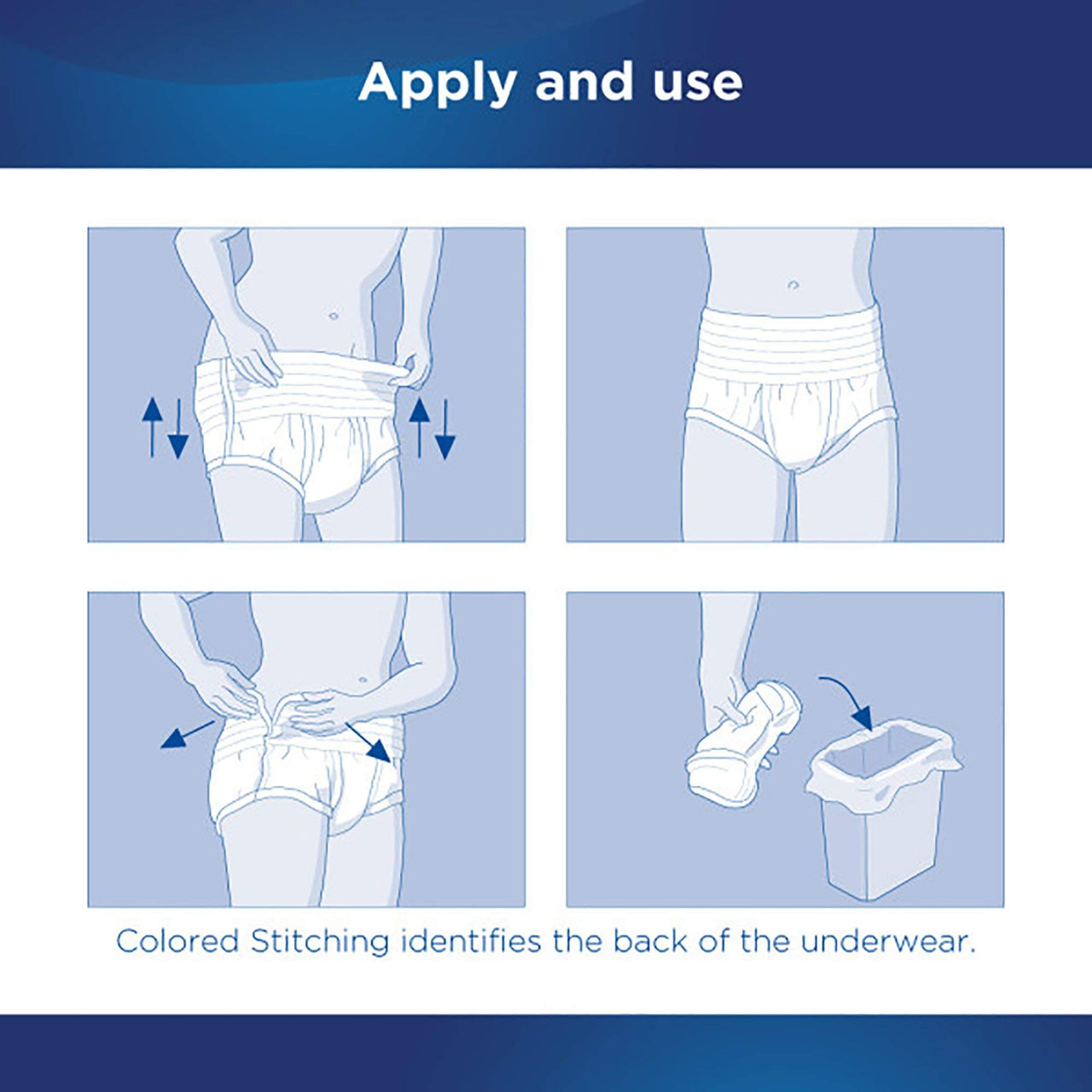 Attends Overnight Disposable Underwear Pull On with Tear Away Seams Medium, APPNT20, 66, 64 Ct