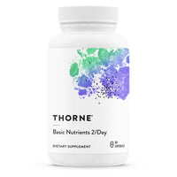 Thumbnail for THORNE Basic Nutrients 2/Day - Comprehensive Daily Multivitamin with Optimal Bioavailability - Vitamin & Mineral Formula - Gluten, Dairy & Soy-Free - 60 Capsules - 30 Servings