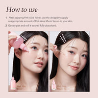 Thumbnail for APRILSKIN Pink Aloe Mucin Serum 1.01 fl.oz (30ml) Hydrating 78% Jeju Aloe Mucin Formula with Non-Sticky Finish for a Glass Glow Look, Korean Skincare