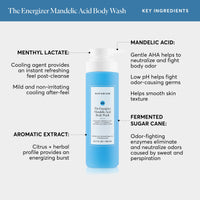 Thumbnail for Naturium The Energizer Body Wash, Cooling & Refreshing Formula with Mandelic Acid, Deeply Cleanses & Neutralizes Body Odor, 16.9 oz
