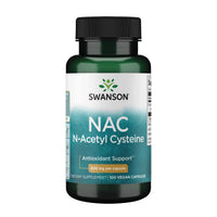 Thumbnail for Swanson NAC N-Acetyl Cysteine Antioxidant Liver Support & Amino Acids Supplement 600 mg 100 Capsules