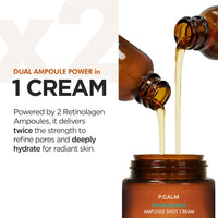 Thumbnail for P.CALM Retinolagen Ampoule Shot Cream - Retinol & Vegan Hydrolyzed Collagen & Bakuchiol for Pore Tightening, Mositurizing, Korean Glass Skin (60ml / 2.02 fl.oz)