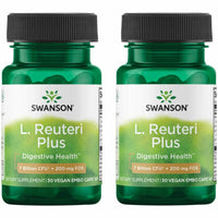 Thumbnail for Swanson L. Reuteri Probiotic Plus w/L. Rhamnosus L. Acidophilus & FOS Prebiotic Digestive Support - Promotes Gut Health w/ 7 Billion CFU per Capsule - (30 Veggie Capsules) (2 Pack)