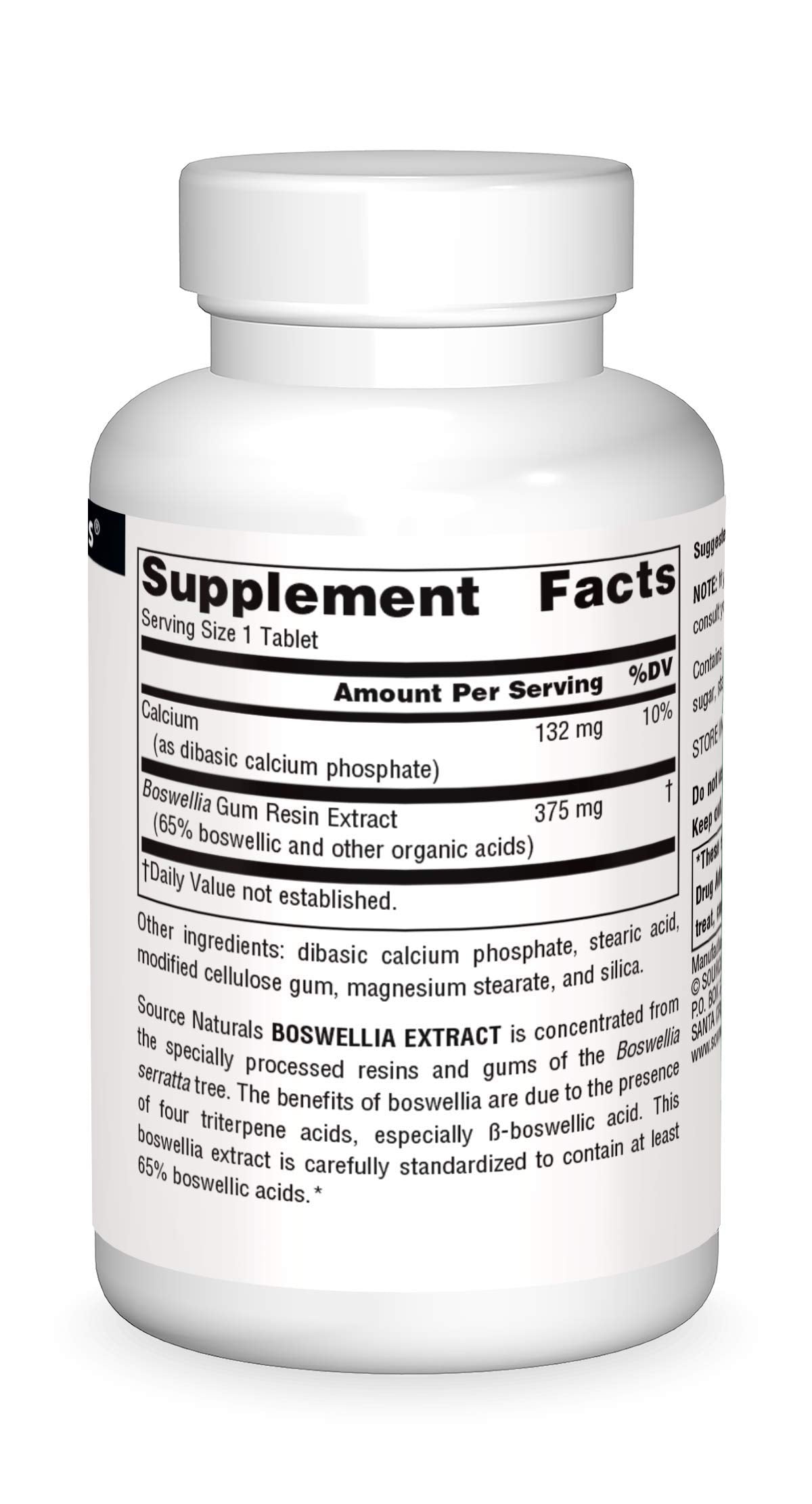 Source Naturals Boswellia Extract 243 mg Dietary Supplement - 50 Tablets