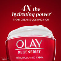 Thumbnail for Olay Face Moisturizer, Regenerist Micro-Sculpting Cream for Women, Fragrance-Free - Hydrating, Anti-Aging, Anti-Wrinkle, Firming Skin Care - Hyaluronic Acid, Niacinamide, Amino Peptides, 1.7 Oz