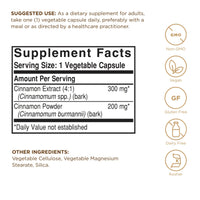 Thumbnail for Solgar - FP Cinnamon Vegetable Capsules 100 Count