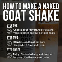 Thumbnail for NAKED Goat Vanilla Protein Powder - Pasture Fed Goat Whey Protein Powder from Small-Herd Dairies - Only 3 Ingredients - GMO Free, Soy Free - All Natural - 23 Grams of Protein - 25 Servings