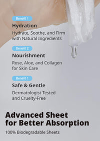 Thumbnail for SNP Supercharged Sheet Mask Set | Variety Sheet of 4-Collagen, 4-Aloe, 4-Rose Face Mask Sheet | Facial Mask for Hydrating and Moisturizing | Korean Skincare Gift Set | 12 Sheets