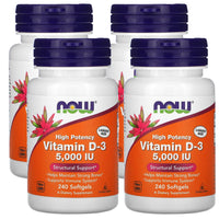 Thumbnail for Now Foods Now Supplements, Vitamin D-3 5,000 IU, High Potency, Structural Support*, 240 Softgels (4 Pack)