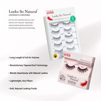Thumbnail for KISS So Wispy, False Eyelashes, '', 12mm, Includes 5 Pairs Of Lashes, Easy to Apply, Reusable Lash Clusters