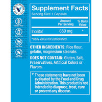 Thumbnail for The Vitamin Shoppe Inositol 650MG, Supports Healthy Liver Cellular (100 Capsules)