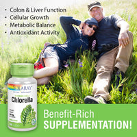 Thumbnail for SOLARAY Broken Cell Chlorella 410 mg | Nutrient-Rich Superfood w/Naturally Occurring Protein, Vitamins, Minerals, Chlorophyll | Non-GMO | 100 VegCaps