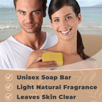 Thumbnail for One With Nature Dead Sea Salt Lemon Sage Soap 7oz 3-Pack – Purifying and Exfoliating Soap Bar with Dead Sea Minerals for Face & Body, for Men & Women
