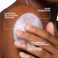 Thumbnail for La Roche-Posay Lipikar AP+ Gentle Foaming Cleansing Oil, Gentle Oil Cleanser for Face and Body Formulated with Niacinamide, Long-Lasting 24-hour Hydration, Fragrance-Free & Soap Free