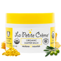 Thumbnail for La Petite Creme French Organic Diaper Balm (1 oz) - Healing & Nourishing Diaper Cream - Gentle & Safe Liniment Baby Lotion - USDA Certified Organic - Baby Essentials for Newborn