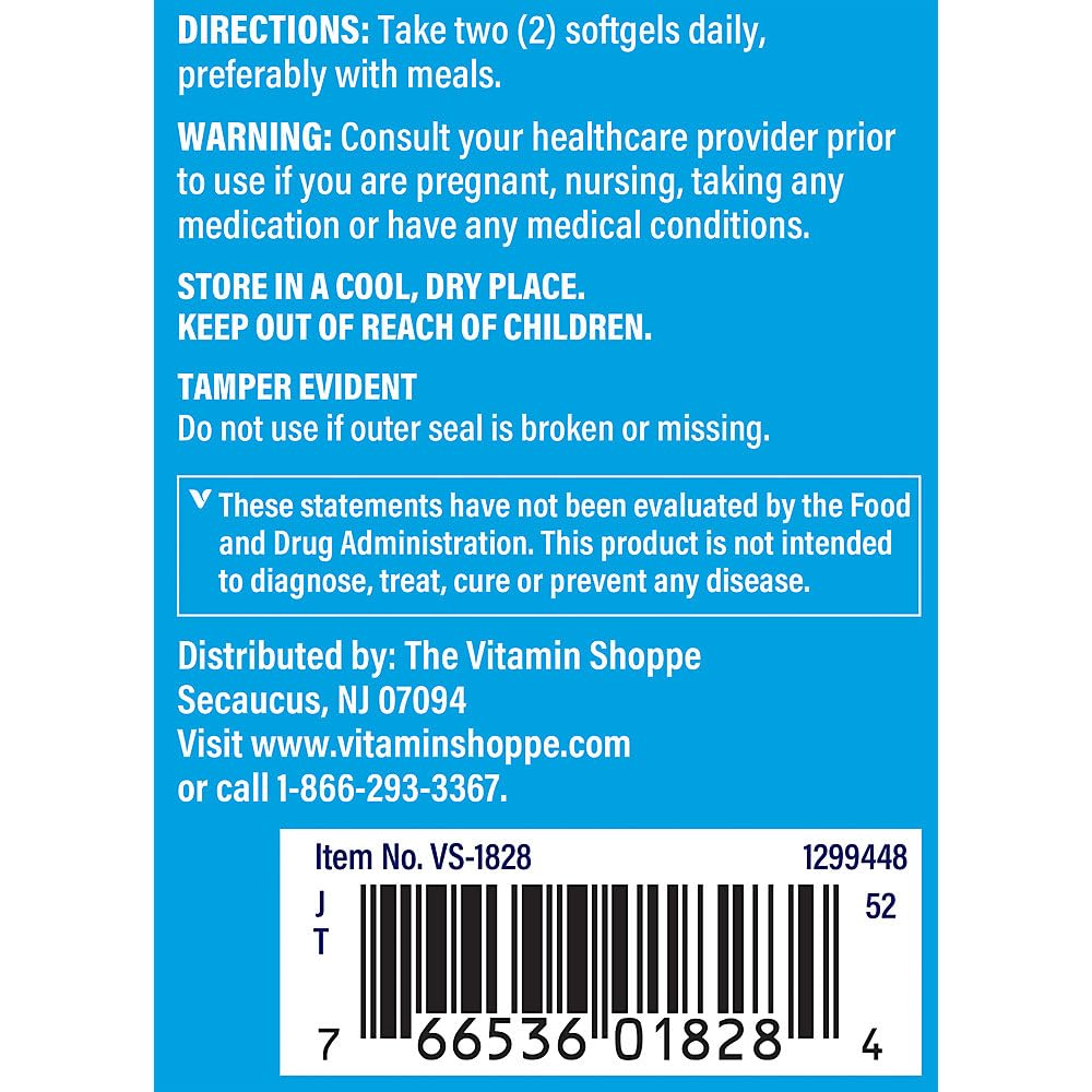 The Vitamin Shoppe Vitamin C 1,000MG - Immune Support, Antioxidant Protection & Collagen Formation, Daily Vitamin (100 Softgels)