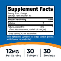 Thumbnail for Nutricost Astaxanthin 12mg, 30 Softgels - Non-GMO and Gluten Free